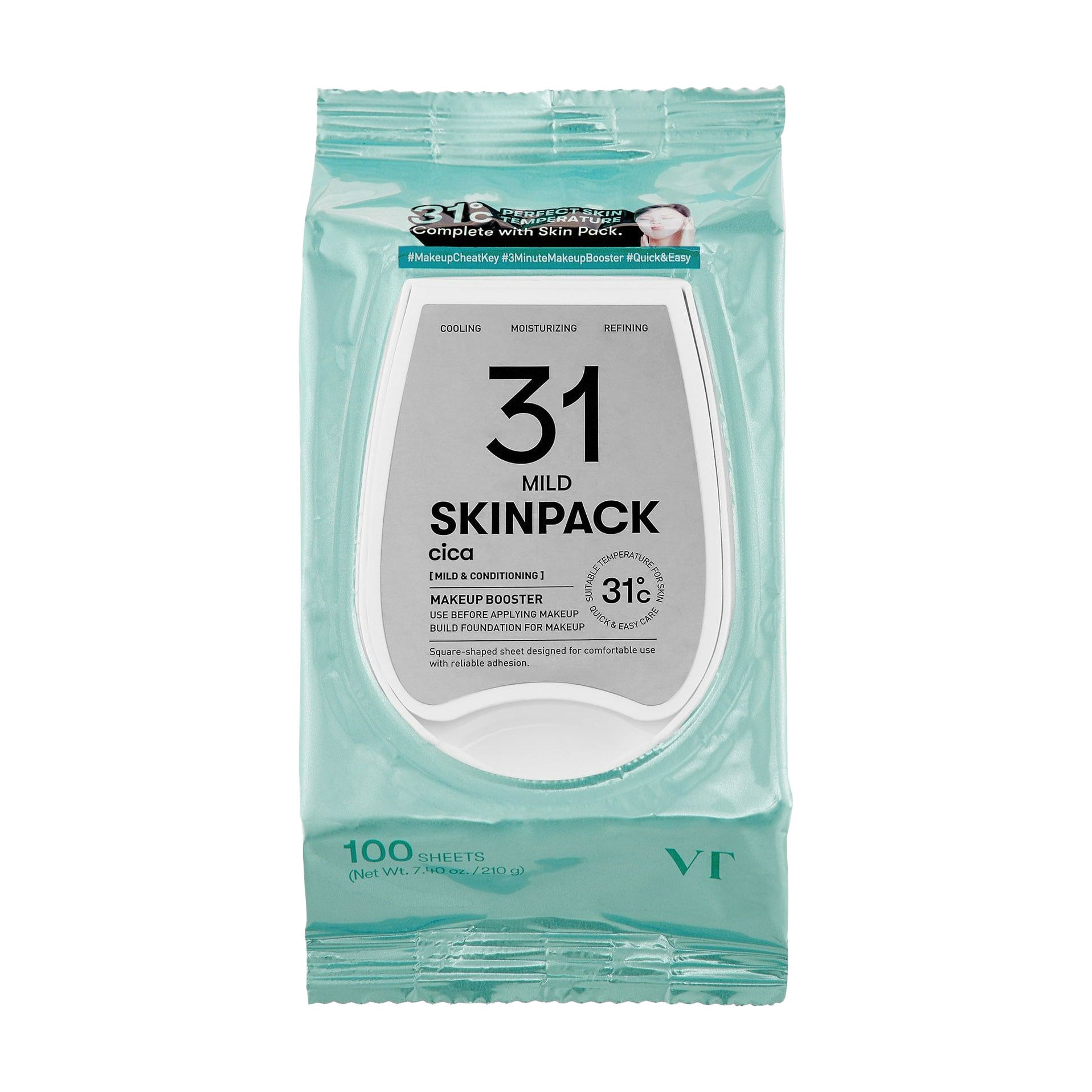 Маски-пади для обличчя VT Cosmetics 31 Cica Skinpack, 100 шт