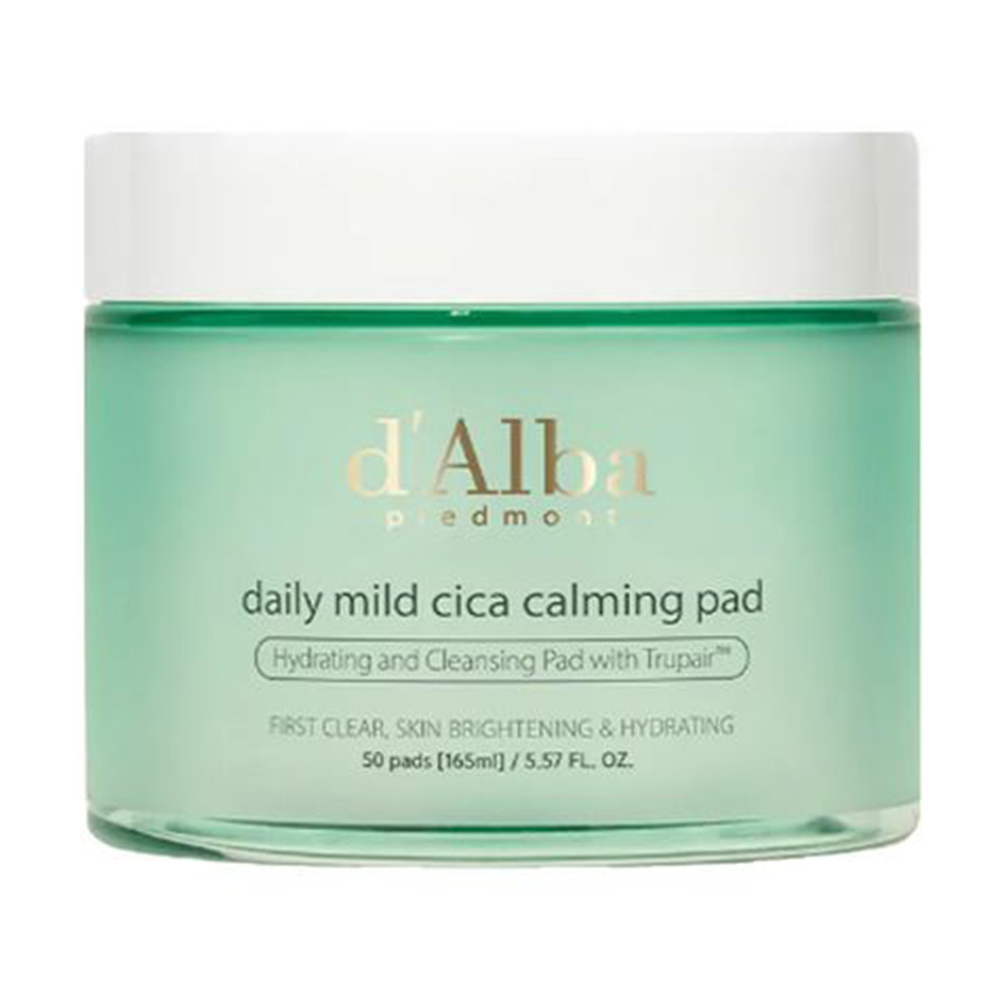 Заспокійливі пади для обличчя D'Alba Daily Mild Cica Calming Pad, 50 шт