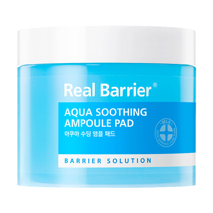 Зволожувальні заспокійливі пади для обличчя Real Barrier Aqua Soothing Ampoule Pad, 90 мл, 70 шт